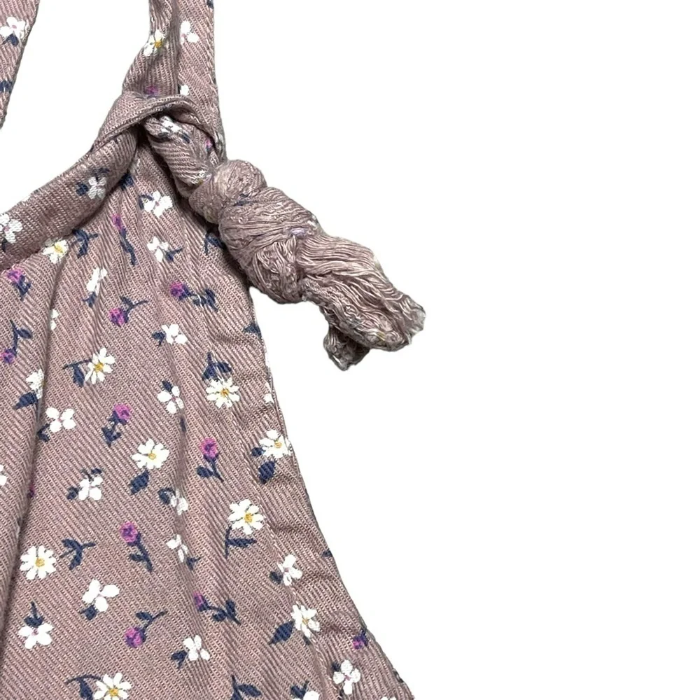 Cat & Jack Mauve Floral Jumpsuit GIRLS M (7/8)